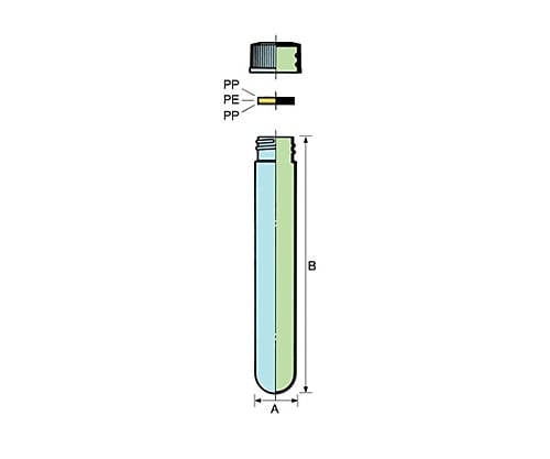 Screw-top PP tube PN-16 200 pieces 1 box (200 pieces)