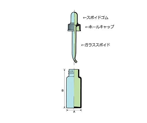 드롭 바이알 S No. 6 갈색 20개 1상자(20개입)