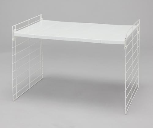 シンク下伸縮棚 1段 ホワイト USD-1V 1個