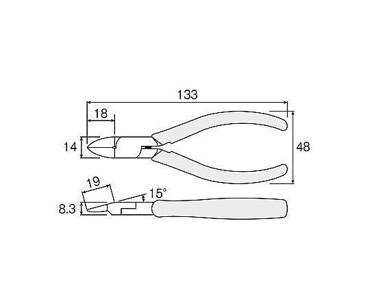 ニッパー N-23 1個
