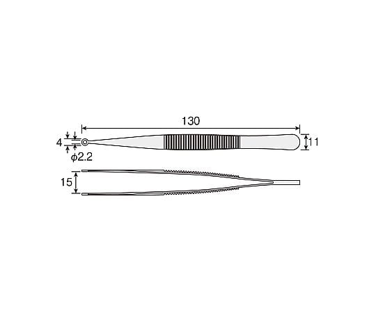 特殊形状ピンセット リング型 P-878 1個