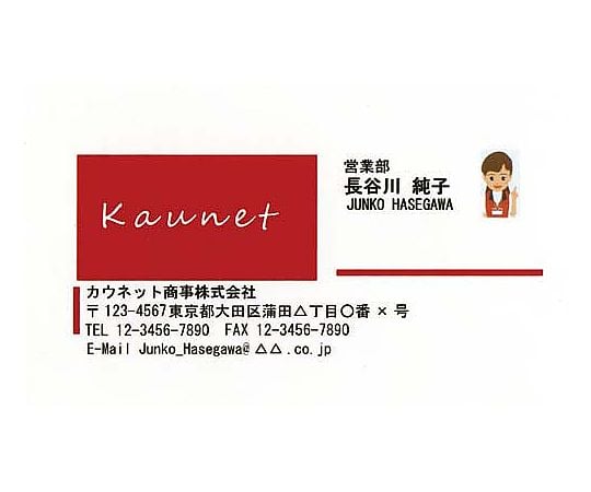 名刺用紙 フチまで印刷 厚口 A4 10面 10枚 51677 1冊(10枚入)