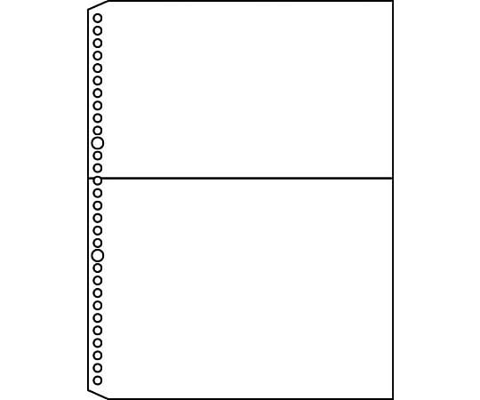 하프 포켓 두꺼운 입 A4 세로 30 구멍 파랑 10장 108HPオ 1팩(10장입)