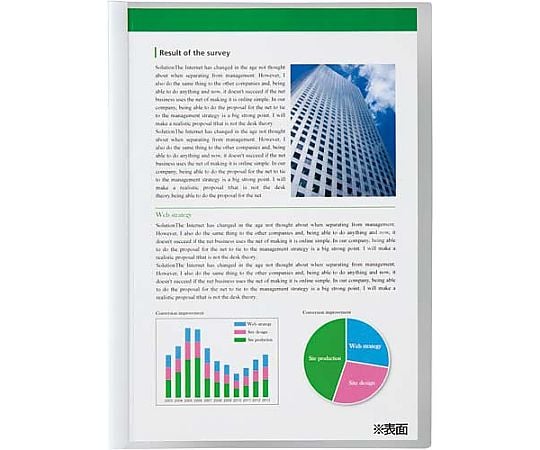 レールクリヤーホルダー厚とじPET A4縦 5冊 フ-WTP760WX5 1パック(5冊入)