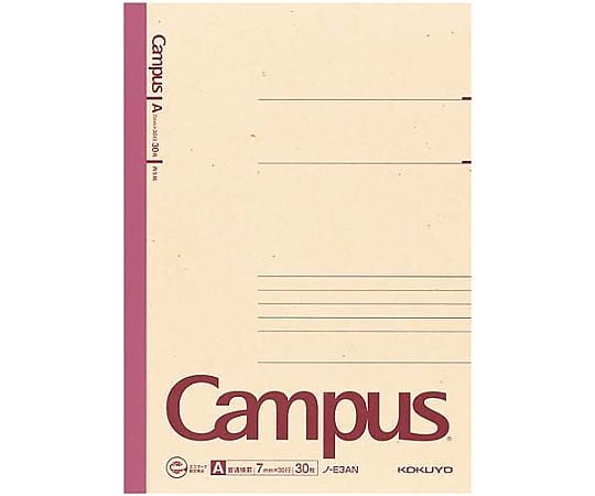 再生紙キャンパスノートセミB5 A罫30枚 ノ-E3AN 1冊