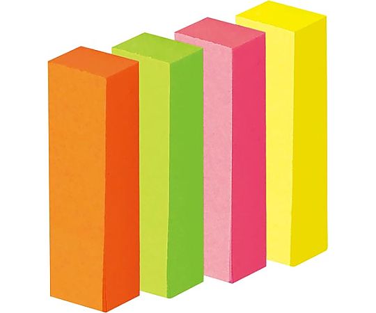 Tack memo sticky note type 50 x 15 fluorescent 4 colors 5 books ME-1315 1 pack