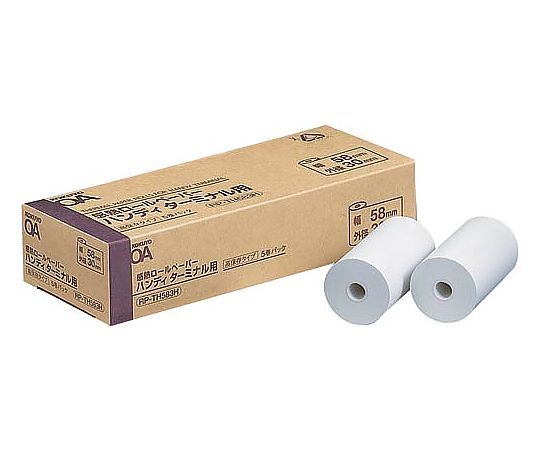 感熱ロールペーパー 幅58mm×約11m 5巻 RP-TH583H 1箱(5巻入)