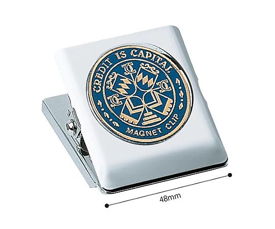 マグネットクリップ大 口幅44mm 青 クリ-63NB 1個