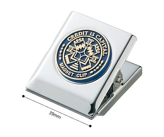 마그넷 클립 중 입폭 36mm 파란 클리어-64NB 1개