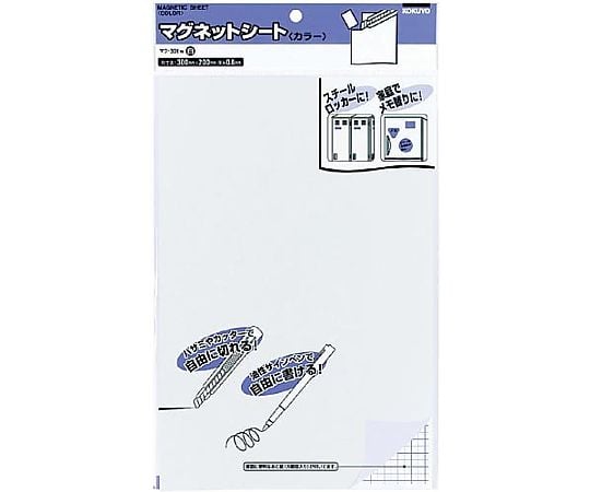 Magnetic color sheet 300 x 200 mm, white, MAKU-301W, 1 sheet