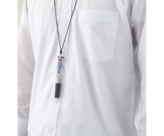 2-color ballpoint pen with string, transparent shaft, SE382.T, 1 piece