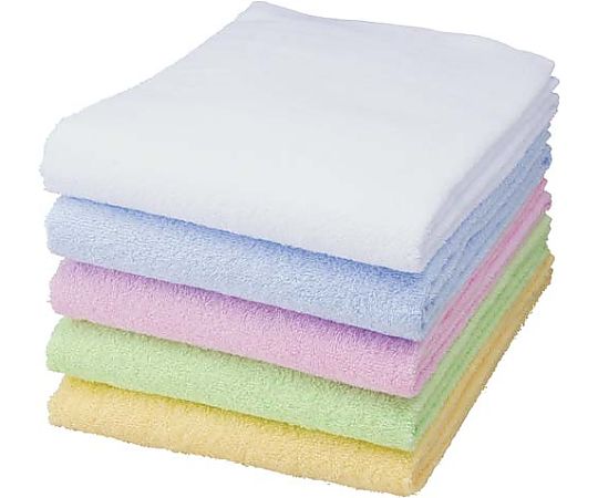 Colored bath towels, yellow, 2 pieces, KKBT7503, 1 pack (2 pieces)