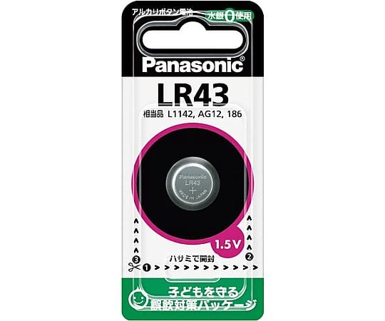 버튼 배터리 알칼리 버튼 LR43 LR43P 1개