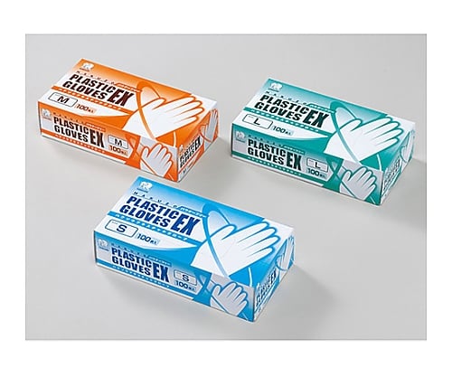 Hakuzo Plastic Gloves EX Powder Free M 1 box (100 pieces) 3024093 1 box (100 pieces)