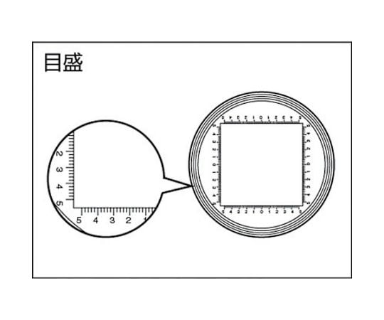 Scale magnifier with scale, 10x, Φ35X43, TL-SL10K, 1 piece