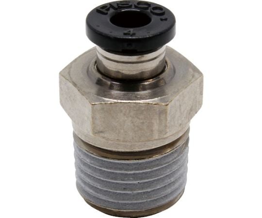 튜브 피팅 스트레이트 적합 외경 4mm 접속 구경 R1/4 PC4-02 1개