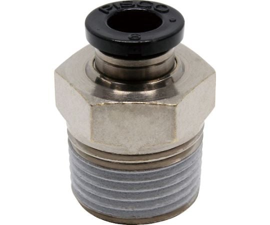 튜브 피팅 스트레이트 적합 외경 6mm 접속 구경 R3/8 PC6-03 1개