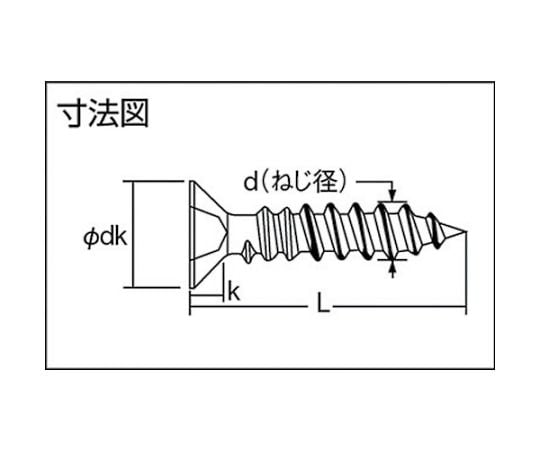Countersunk head tapping screw Type 1A Stainless steel M3 x 6 165 pieces B10-0306 1 pack (165 pieces)