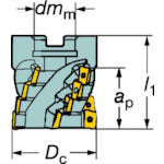 샌드빅 콜로밀 390 롱 엣지 커터(440) R390-050Q22-36M 1개