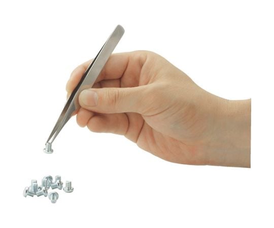 ステンレス製ピンセット 125mm 先曲り型 TSP-26 1本