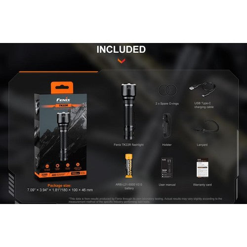 FENIX 充電式LEDライト TK22R 1 個