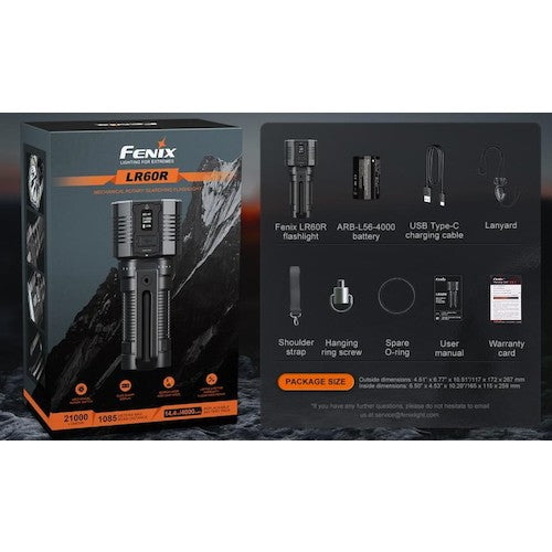 FENIX Rechargeable LED Light LR60R 1 piece