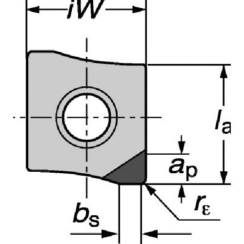 샌드빅 콜로밀 590 밀링 가공용 칩(630) CD10 R590-1105H-PR2-NL 5개