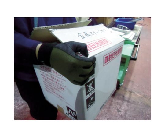 Embossed PU Thin Gloves Black M TPUM-BM 1 pair