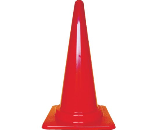 安全コーン 幅380mmX高さ700mm レッド TCC-R 1本