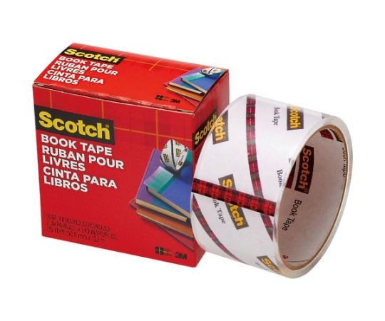 Transparent book tape, thick, 50.8mm x 13.7m, 845 50, 1 roll