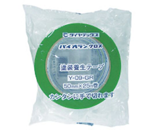 도장·건축 양생용 테이프 50mm×25m 그린 Y-09-GR 50MM 1권