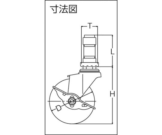 EN시리즈 자유자재 SP부착 우레탄 B차 100mm 4152ENUB100 1개
