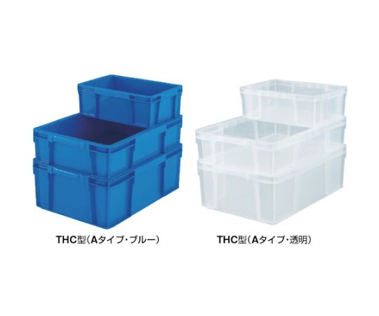 THC型コンテナ 有効内寸197X129X96 青 THC-03A B 1個