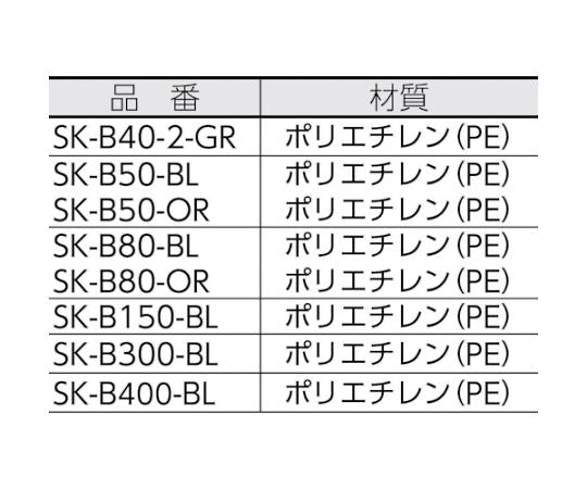 スタッキングコンテナー 104802 サンテナーB#50(ミミナシ、2持手、2印刷面)オレンジ SK-B50-OR 1個