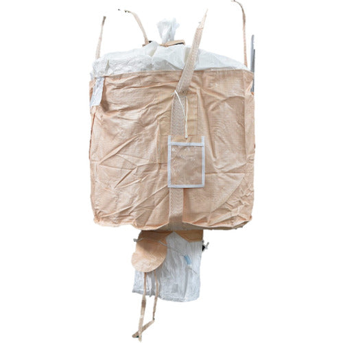 Asahi Container Bag, Round, Double-Layered, with Discharge Outlet, AS-HTNJ1, 1 Bag