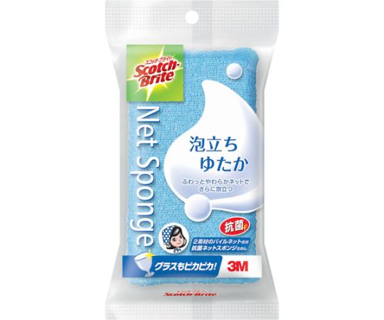 스카치 브라이트 거품 서 유타카 넷 스폰지 블루 WNT-77KB 1개