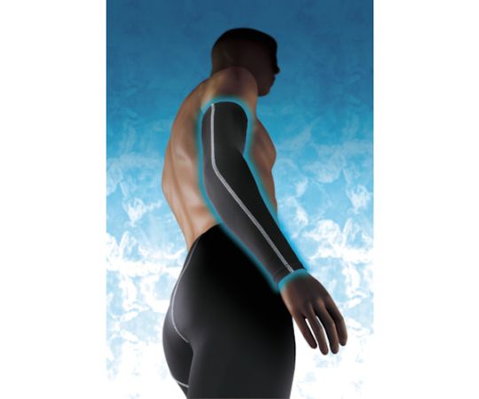 Cool Power Stretch Arm Covers White L JW-618-WH 1 pair