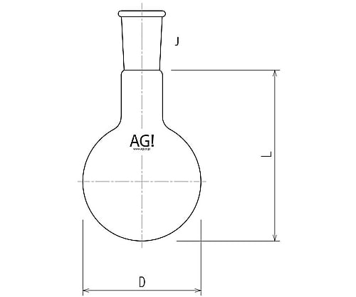 One-neck flask 100mL 24/40 3100-100-4L 1 piece
