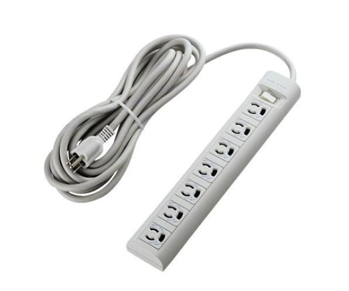 OAタップ 3P 7個口 マグネット 抜け止め スイッチ 簡易 5m T-Y055DA 1パック