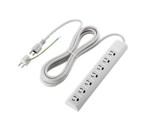 RoHS 대응 탭 3P 탈락 마그넷 7개구 5.0m T-ECOY055NDA 1팩