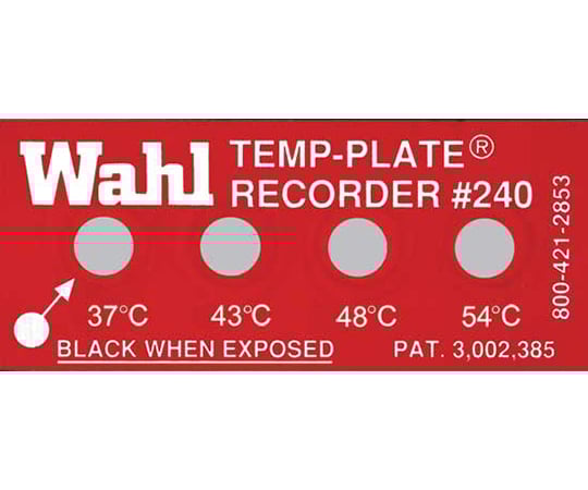 Temp Plate 44mm x 19mm 4-point display 10 pieces 240-037 1 case (10 pieces)