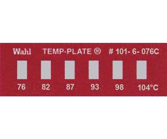 Temp Plate 29mm x 10mm 6-point display 10 pieces 101-6-076 1 case (10 pieces)