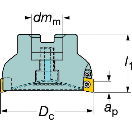샌드빅 콜로밀 590 커터(450) RA590-100J31A-11M 1개