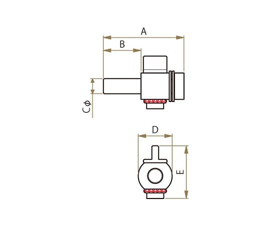 PTFE 미니콕 6φ F-2214-001 1개