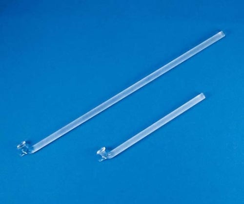 Glass stirring rod with grinding edge, 300mm, straight, F-4001-004, 1 piece