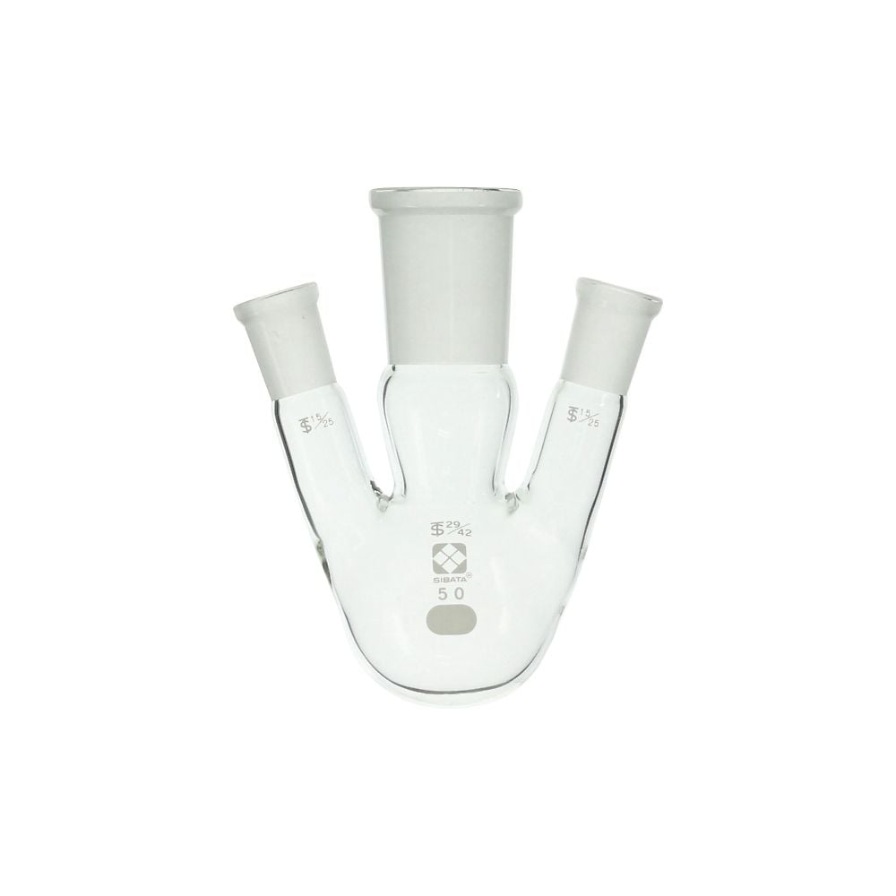 共通摺合三口丸底フラスコ 50mL 005360-1550 1個