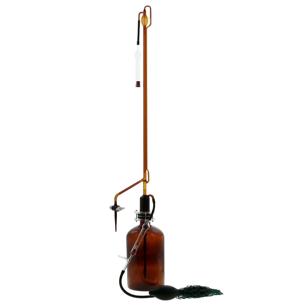 Automatic burette, super grade, brown, with PTFE cock, 25mL, 022530-25, 1 set