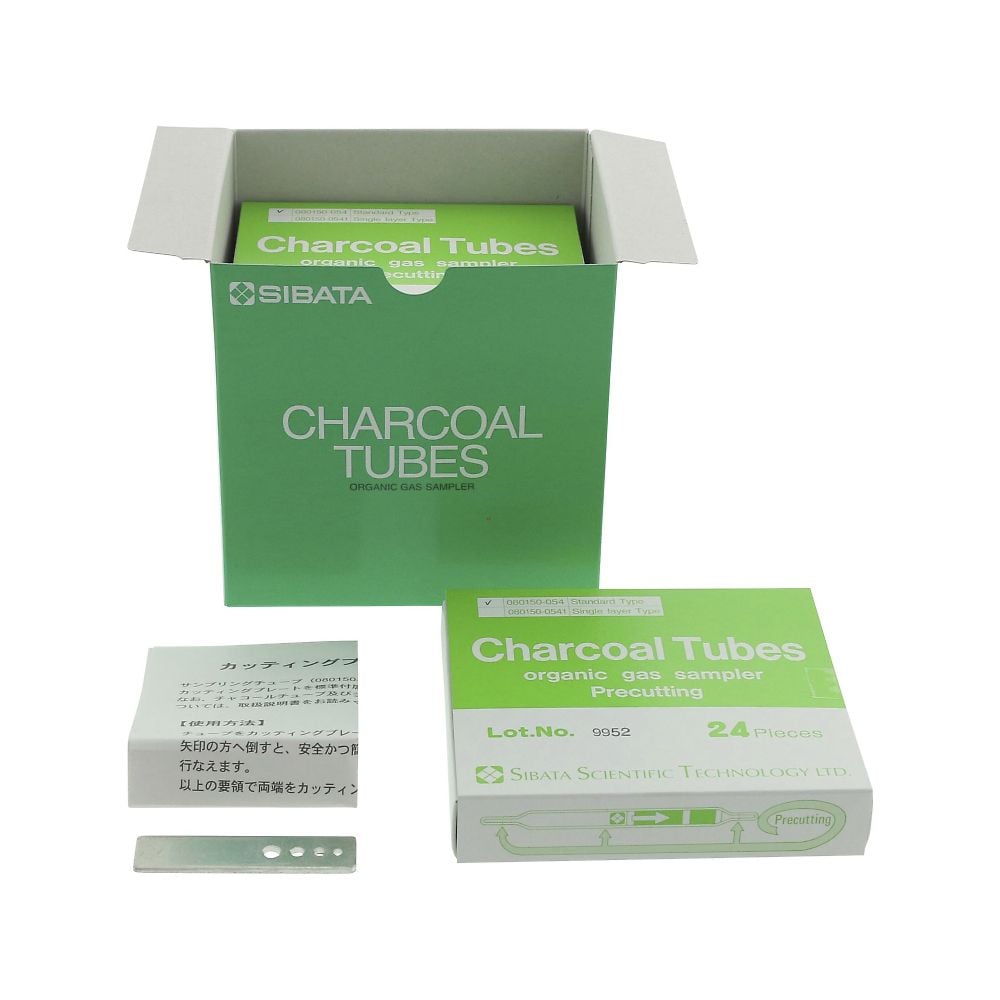 Charcoal tubes, standard type, 120 pieces, 080150-053, 1 box (120 pieces)