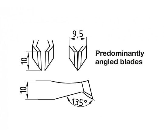 Ultra-precision cutting tweezers ID-15AGW 1 piece