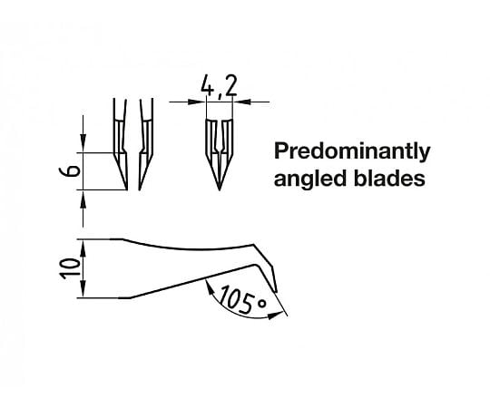 Ultra-precision cutting tweezers ID-14AGW.C 1 piece